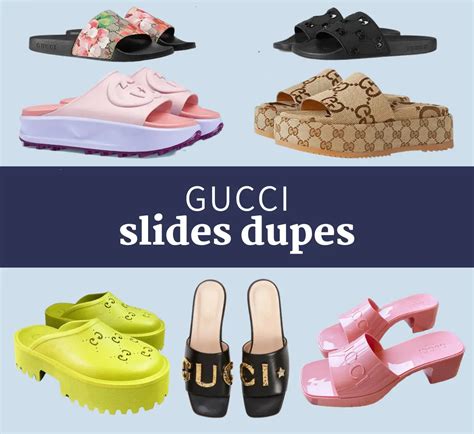 gucci pool slide dupe|affordable gucci slides.